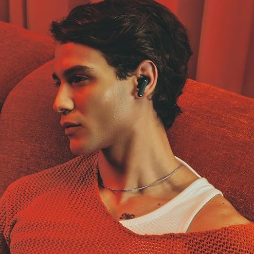 Buds 2 CMF with 50 dB ANC, Ultra Bass Technology & Upto 61 Hours of Battery Life Bluetooth Headset,4HD Mics,USB-C Charging Case,14mm Drivers,Easy Use for iPhone,Apple Compatible (Orange)