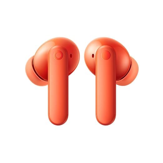 Buds 2 CMF with 50 dB ANC, Ultra Bass Technology & Upto 61 Hours of Battery Life Bluetooth Headset,4HD Mics,USB-C Charging Case,14mm Drivers,Easy Use for iPhone,Apple Compatible (Orange)